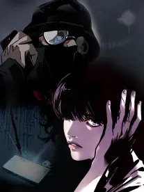 墨线少年漫画改编封面，网点纸与钢笔线稿